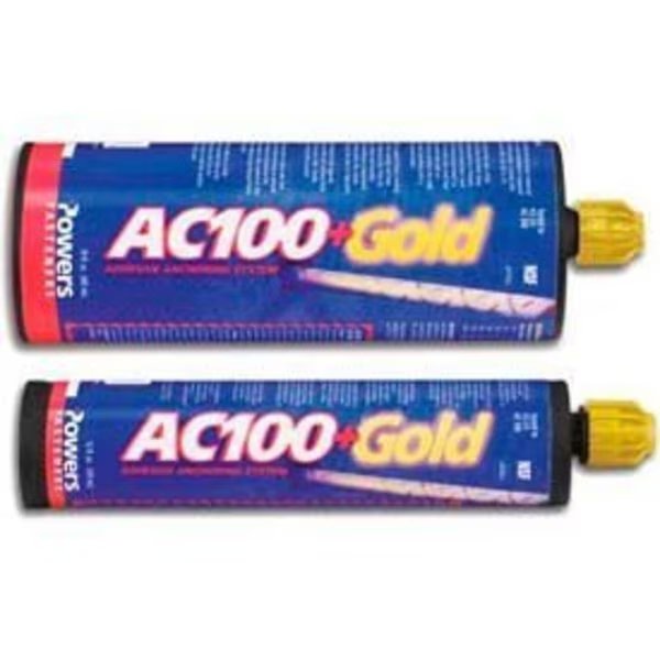 Dewalt eng. by Powers 8478SD-PWR - AC 100+ Gold® Adhesive Anchor - Quik-Shot - 10 Oz., Powers Fasteners, Mfr#: 8478SD-PWR